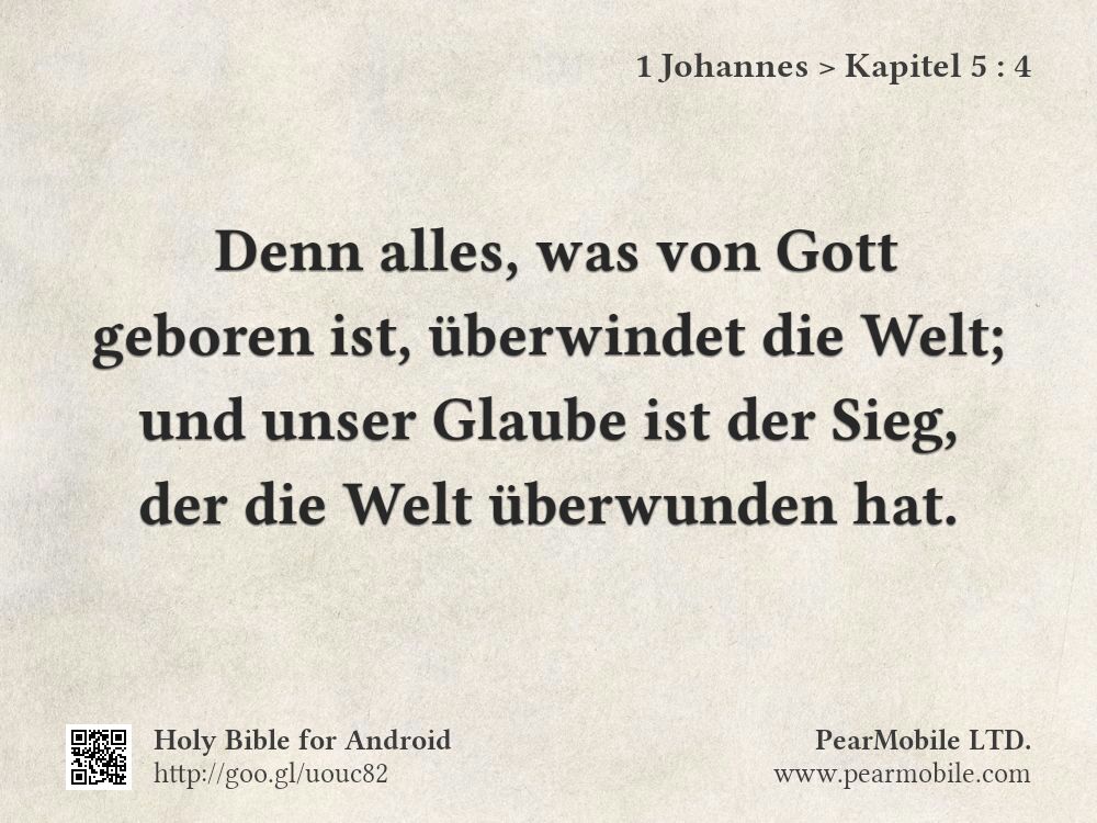 1 Johannes, Kapitel 5:4